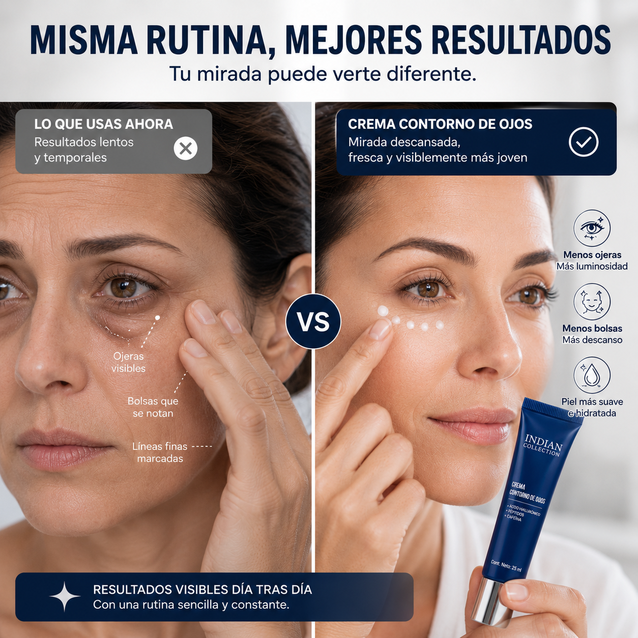 INDIAN COLLECTION™ | Crema para Ojeras, Arrugas y Líneas de Expresión