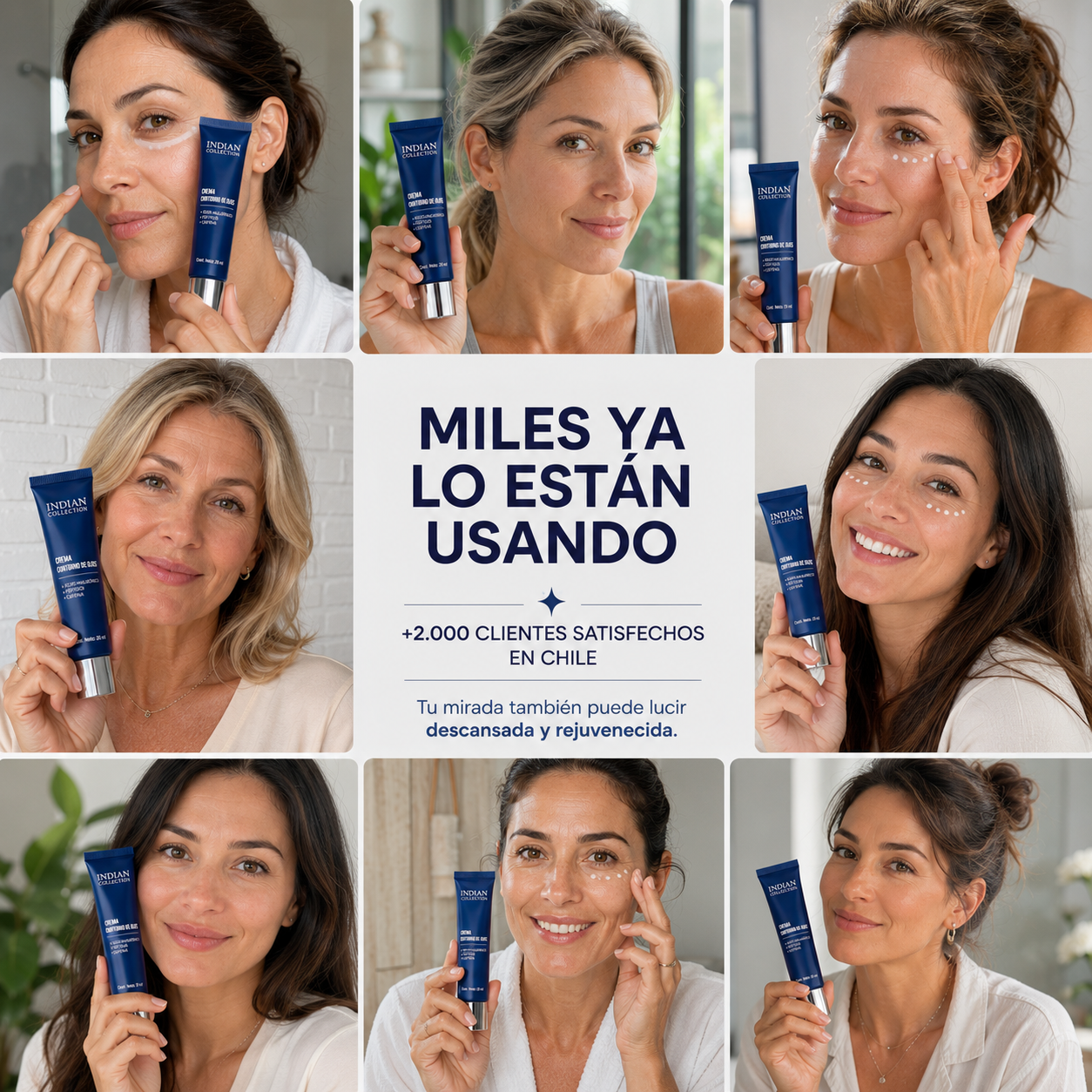 INDIAN COLLECTION™ | Crema para Ojeras, Arrugas y Líneas de Expresión