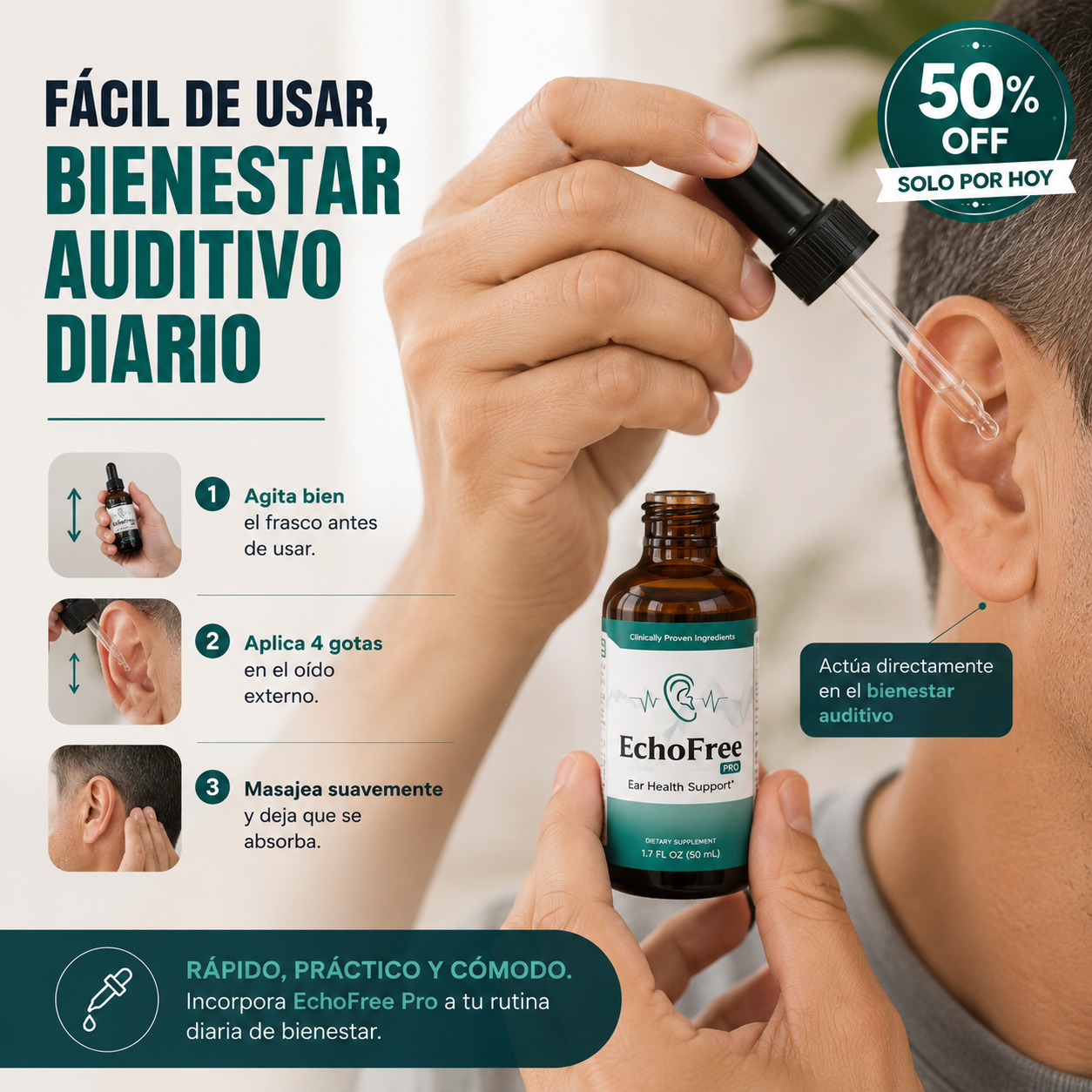 EchoFree Pro™ — Bienestar Auditivo Diario