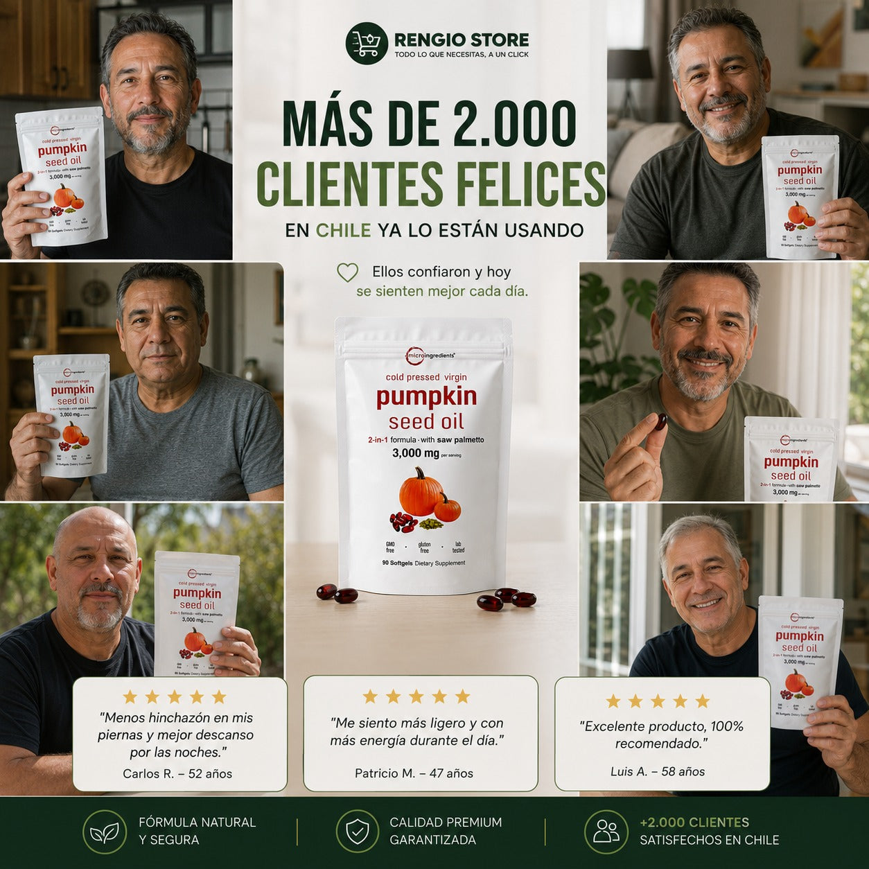 PUMPKIN SEED OIL™ | Salud Prostática, Sistema Urinario y Fortalecimiento Capilar